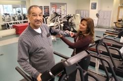 man on treadmill